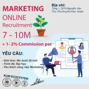 Tuyển dụng nhân Viên Marketing Online TP hcm