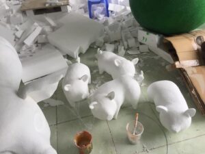 làm tượng linh vật tết 2026 bằng composite