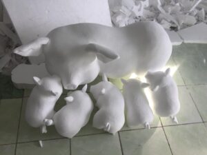 thi công decor tết cho trung tâm thương mại