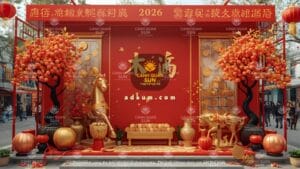 concept Tết dành cho khu vui chơi