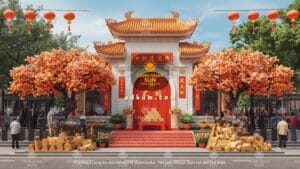 Dịch vụ thiết kế tượng ngựa trang trí khu phố xuân