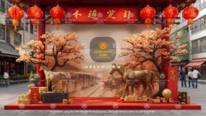 Làm mô hình con giáp composite trang trí trung tâm thương mại