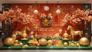 Thi công tượng con giáp 12 con giáp cho trung tâm thương mại