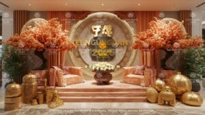 Làm tượng ngựa trắng kích thước thật trang trí sân khấu