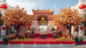 mô hình tượng ngựa, tượng Phật cho Tết