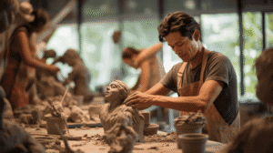 học nặn tượng giải trí cuối tuần tphcm