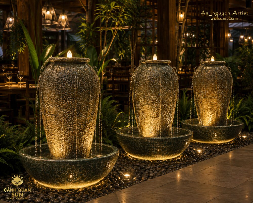 lu nước decor