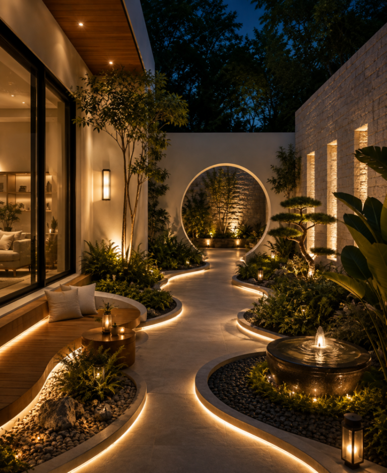 tiểu cảnh cây xanh