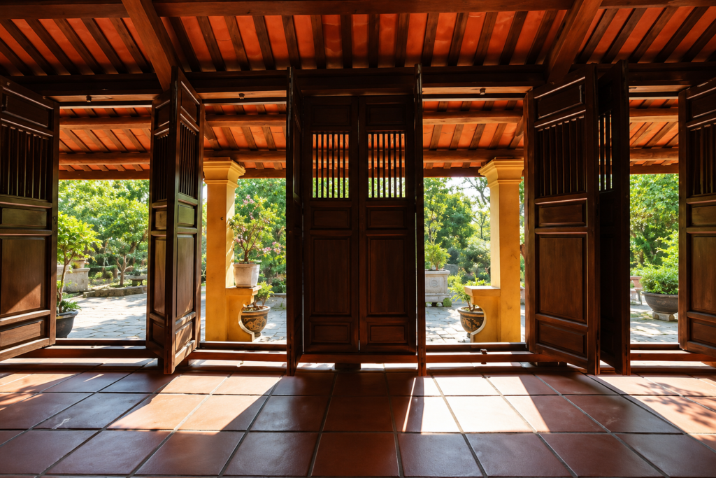 thiết kế nhà rường hiện đại