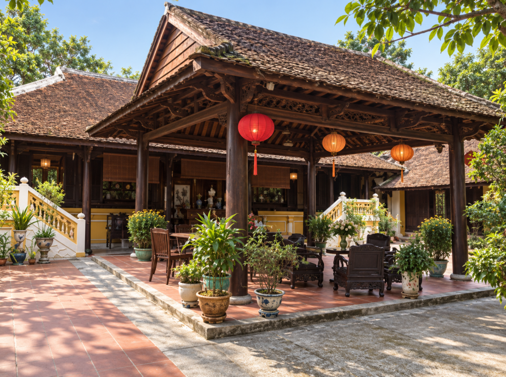 thiết kế nhà rường truyền thống
